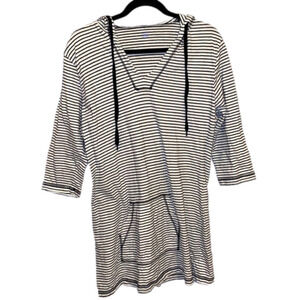 ST JOHNS BAY Slouchy Hooded Cover-Up Tunic